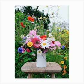 A Vase Of Summer Joy Canvas Print