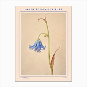 Bluebell 2 French Flower Botanical Poster Canvas Print