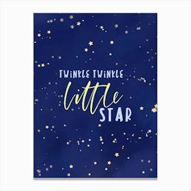 little stars kids room artprint Canvas Print