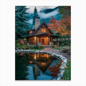 Cabin In The Woods 7 Canvas Print