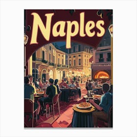 Aihrgdesign A 1970s Inspired Travel Poster For Naples Depicti 2d97b2cf C466 44d7 B310 3d6071bd0651 2 Canvas Print