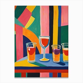 Three Glasses Of Wine Canvas Print