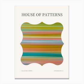 Stripes Pattern Poster 12 Canvas Print