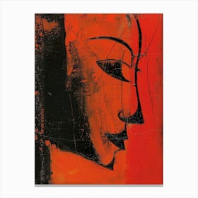 Face Of Buddha Canvas Print