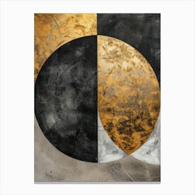 'Gold & Black' 1 Canvas Print