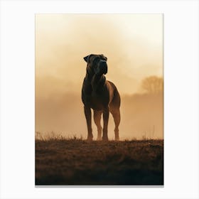 Boxer Dog.Generated AI. Wall Art Print Canvas Print