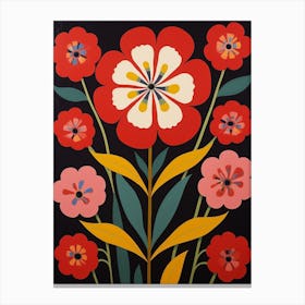 Flower Motif Painting Carnation 1 Canvas Print