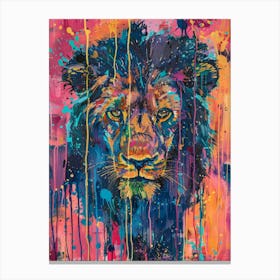 Lion Painting 5 Canvas Print