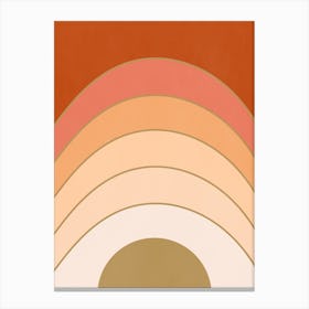 Abstract Gradient Sun Canvas Print