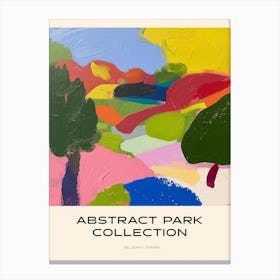 Abstract Park Collection Poster Bushy Park London 2 Canvas Print