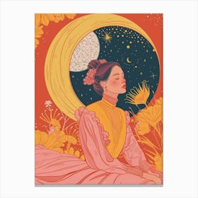 Meditating Woman Canvas Print