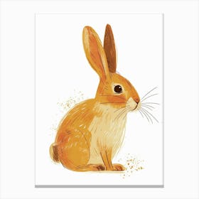 Dutch Rabbit Nursery Illustration 3 Canvas Print