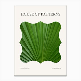 Leaf Pattern Poster 4 Canvas Print