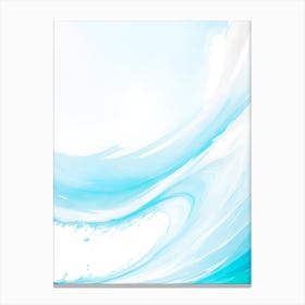 Blue Ocean Wave Watercolor Vertical Composition 84 Canvas Print