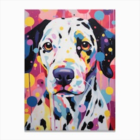 Paint Splash Dalmation 1 Canvas Print