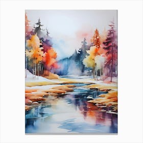 Autumn River 2 Canvas Print