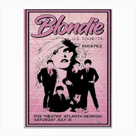 Qtpl Vintage Music Blondie Band Rock Punk Decorative Canvas Wall Art Living Room Posters Bedroom Painting Canvas Print