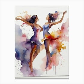 Two Dancers Canvas Print Canvas Print