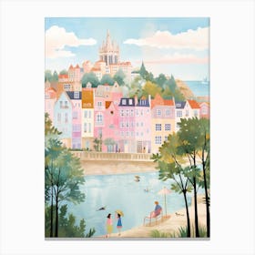 Santander Spain 4 Illustration Canvas Print