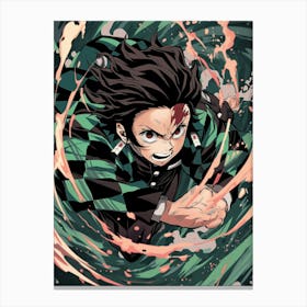 Tanjiro Kamado Demon Slayer 2 Canvas Print