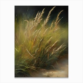 Wild grass, old oil painting,Colorado Arts, Vermont Arts,Montana Arts,Alaska Arts6 Canvas Print