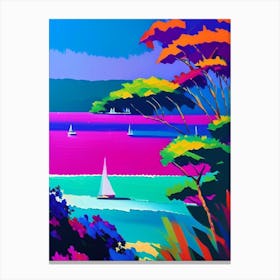 Phu Quoc Island Vietnam Colourful Painting Tropical Destination Canvas Print