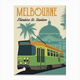 Melbourne, Flinders Station, Australia Canvas Print