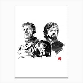 Jaime And Tyrion Canvas Print