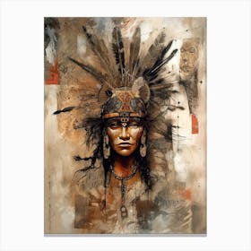 Epic Heritage: Native American Splendor Canvas Print
