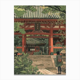 In The Garden Ninna Ji Temple Japan 1 Canvas Print