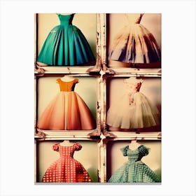 Vintage Dresses 1 Canvas Print