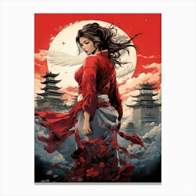 Asian Woman 4 Canvas Print