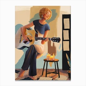 Acoustic Guitar Canvas Print