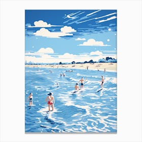 A Picture Of Studland Beach Dorset 1 Canvas Print