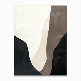 Muted Shapes Minimalist Style Canvas Print