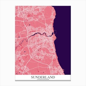 Sunderland Pink Purple Canvas Print
