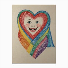 Rainbow Heart 5 Canvas Print