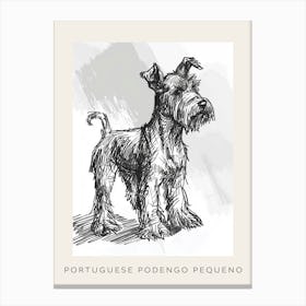 Portuguese Podengo Pequeno Dog Poster 4 Canvas Print