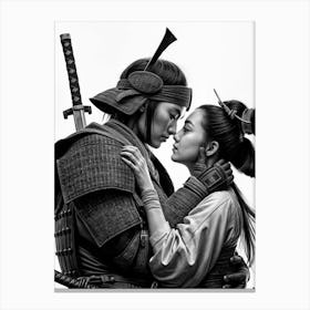 Samurai Romance Canvas Print