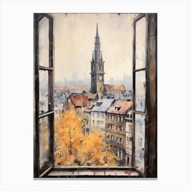 Winter Cityscape Strasbourg France 1 Canvas Print