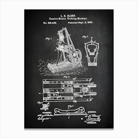 Treadmill Patent Print Walking Machine Patent Passive Motion Walking Machine L Canvas Print