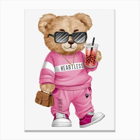 Heartless Teddy Bear Canvas Print