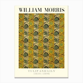 William Morris Tulip And Lily Canvas Print