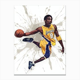 Kobe Bryant La Lakers 1 Canvas Print