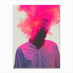 Pink Smoke Canvas Print