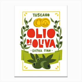 Italian Olive Oil Canvas Print