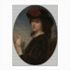 Lady With A Glove – John Robert Dicksee Canvas Print