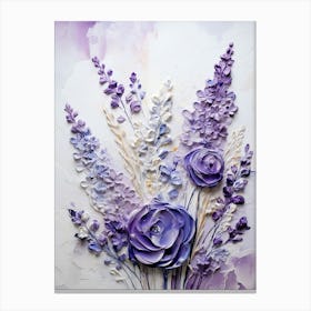 Watercolor Flowers Painting Canvas Print