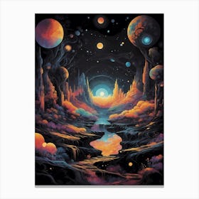 Psychedelic Landscape 2 Canvas Print