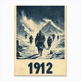 Aihrgdesign A Vintage Adventure Poster Of A 1912 Polar Expedi Bd06875d 636d 4569 B9c3 9fa0cd6eb0df 0 Canvas Print